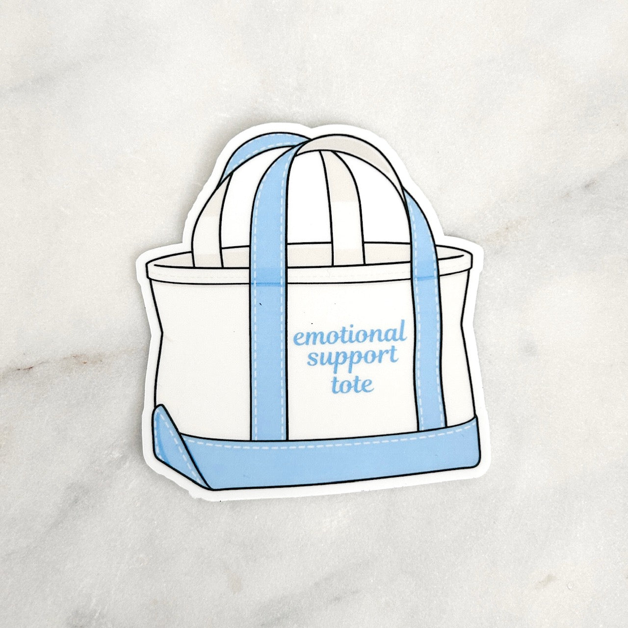 Emotional Support Tote Sticker