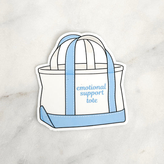 Emotional Support Tote Sticker